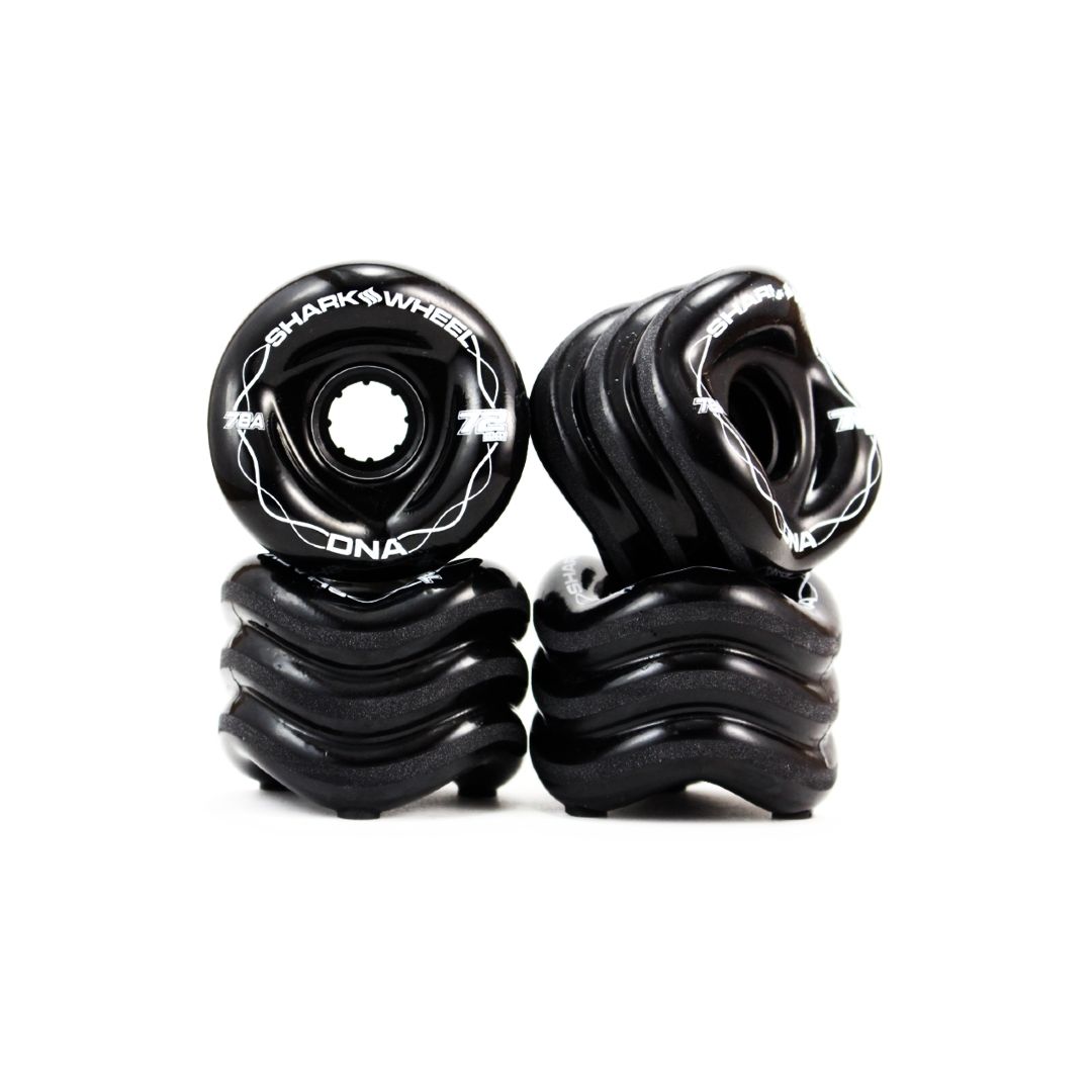 Shark Wheels - 72mm, 78A Black DNA – Beercan Boards